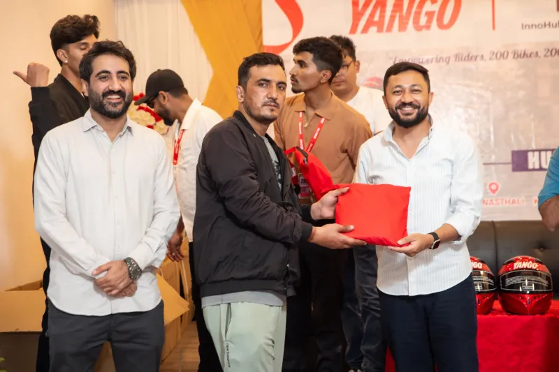 Yango InnoHub rider training session in Kathmandu