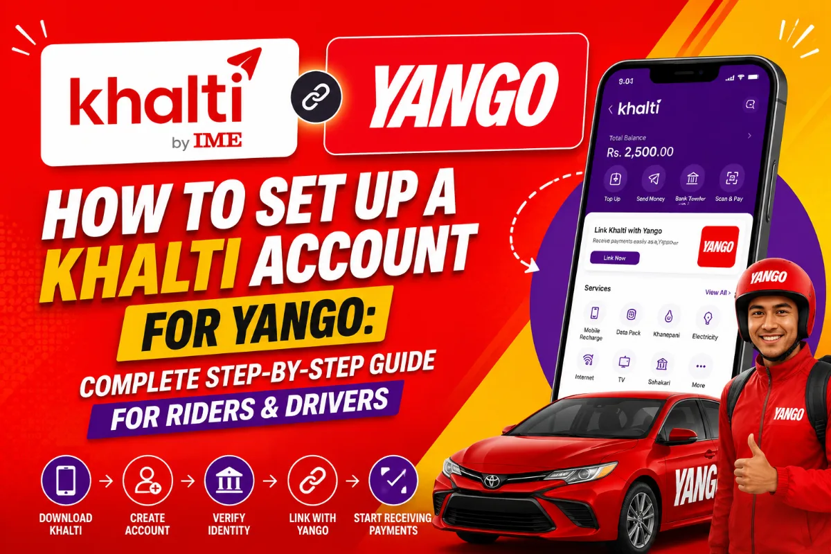 How to set up a Khalti account for Yango