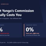 Yango takes 3% from the fleet partner. InnoHub takes 0% from the rider at present.